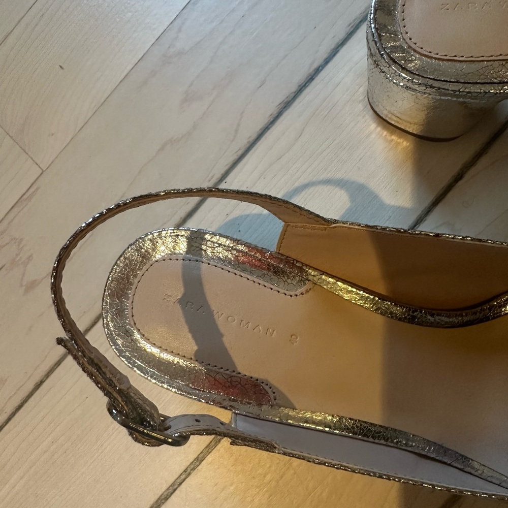 Zara Kitten Slingback Block Heels - Picture 5 of 11